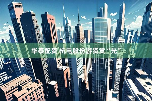 华泰配资 杭电股份游资赏“光”